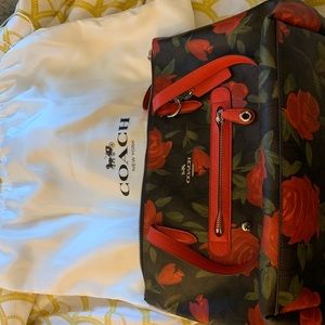 Coach Floral Leather